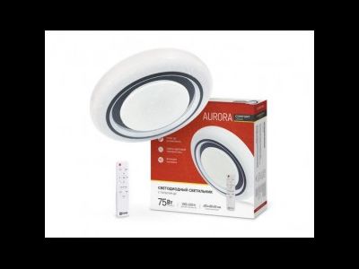 Светильник светодиодный ASD/inHome управляемый 75W(6000lm) 2K-4K-6K d500x70 пульт ДУ COMFORT AURORA 5741