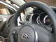 Кожаная накладка на руль Kia Cerato II (TD) (2009-2013), Kia Rio II (JB) (2009-2011), Kia Soul I (AM) (2008-2014), Kia Venga (YN) (2009-2018), черная