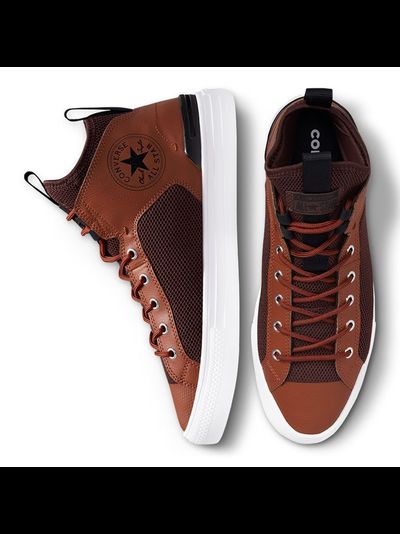 Кеды Converse All Star Ultra Hybrid Texture коричневые высокие