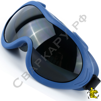 Очки газосварщика/резчика ЗН55 Spark Strong Glass (5) темно-зеленый поликарбонат с обтюратором