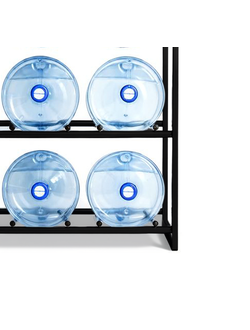 Стеллаж из профиля на 6 бутылей (черный)