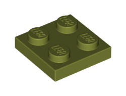 Plate 2 x 2, Olive Green (3022 / 6079617)