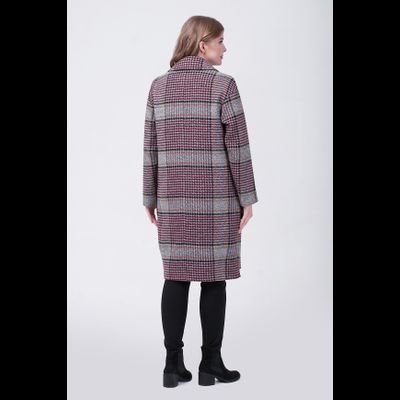 Модико пальто клетка весна - осень 20510