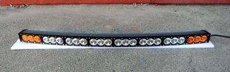 Однорядная светодиодная балка комбинированного света (белый/янтарный) 240W (изогнутая)