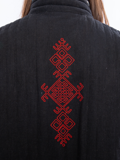 Жилетка "Родное тепло" черная