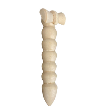 Коса с бантом деревянная 65*20 мм