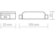 БЛОК ПИТАНИЯ GD-VDL32B для LED диммируемый, 10В, 220V/350mADC, 10Вт (3-36В), 123х33х20мм