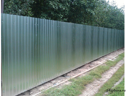Забор из профлиста (оцинкованный)