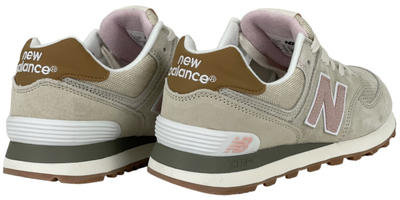 New Balance 574 бежевые с розовым