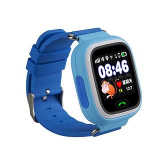 Детские часы-телефон с GPS-трекером Smart Baby Watch Q90 Голубые