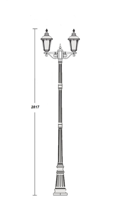 Светильник садово-парковый Munich2 -2 Gb(197см)