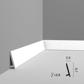 SX179 Плинтус напольный Diagonal - 9,7*2,9*200см