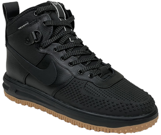 Nike Lunar Force 1 Duckboot Black Brown с мехом