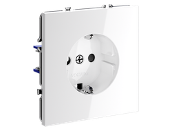 VLS040201 Розетка со шторками 16А, белый глянцевый-1