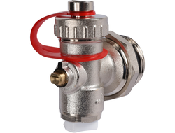 Регулируемый концевой фитинг ROMMER с дренажным вентилем, ручной воздухоотводчик 1"