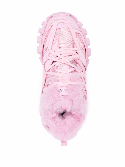 靴 Balenciaga track sneaker pink 38 КРОССОВКИ BALENCIAGA TRACK с мехом розовые купить в СПб