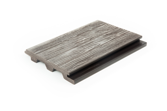 Террасная доска полнотелая бесшовная с тиснением под дерево