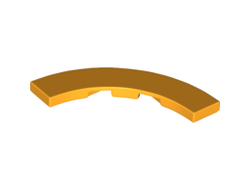 Tile, Round Corner 4 x 4 Macaroni Wide, Bright Light Orange (27507 / 6172431 / 6458166)