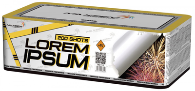 Батарея салютов LOREM IPSUM (0,8" / 200 залпов)
