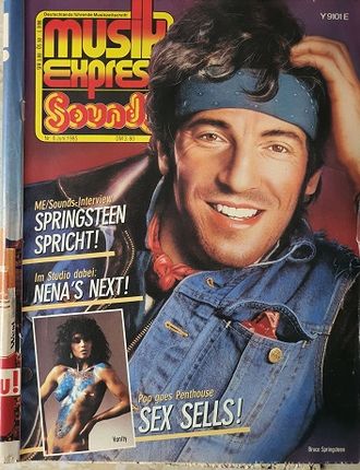 Musikexpress Sounds Magazine 1985 Bruce Springsteen Иностранные музыкальные журналы, Intpressshop