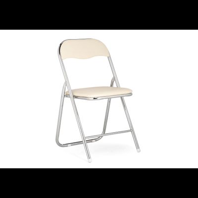 Стул на металлокаркасе Fold 1 складной beige / chrome