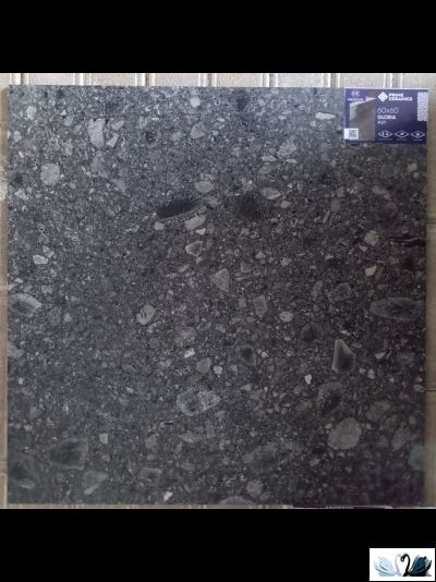 Керамогранит Prime Ceramics Gloria Ash 60x60 см черный матовый