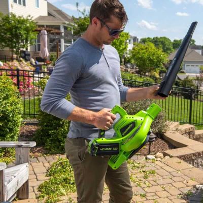 Садовый пылесос Greenworks GD40BV