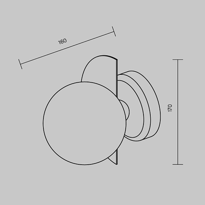 Freya, Настенный светильник (бра) Sepia, FR5391WL-01BS