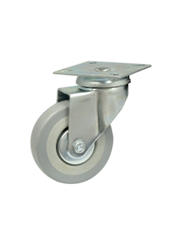 Колесная опора резиновая с площадкой d=50