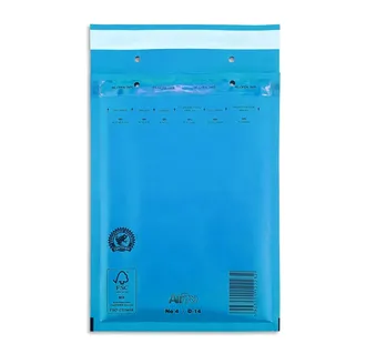 Пакет с воздушной подушкой D/14 синий (200х275мм+50мм клапан)