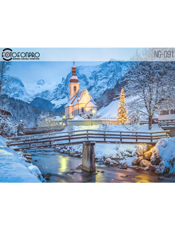 Фотофон виниловый «Золотое Рождество»