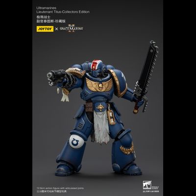 Тит, лейтенант Ультрамаринов (Warhammer 40k, Spacemarine II) - КОЛЛЕКЦИОННАЯ ФИГУРКА 1/18 Ultramarines Collectors Edition - Lieutenant Titus (JT01369) - JOYTOY