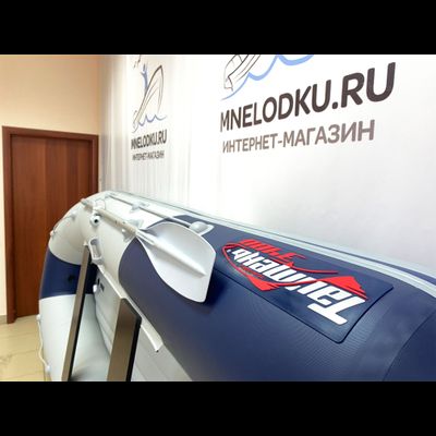 Моторная лодка Таймень NX 3400 НДНД PRO светло-серый/синий