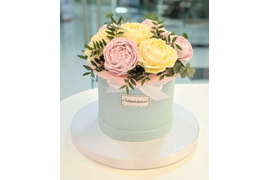 Торт "Коробка с цветами"
