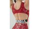 Кроп топ CROP TANK TOP ROUGH GIRL 617 Красный