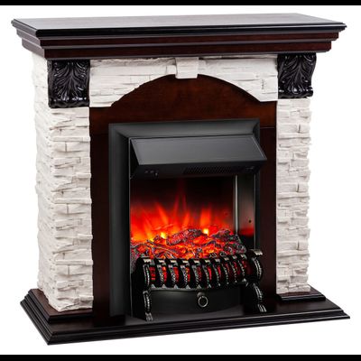 Электрокамин Dublin Lux AO с очагом Fobos