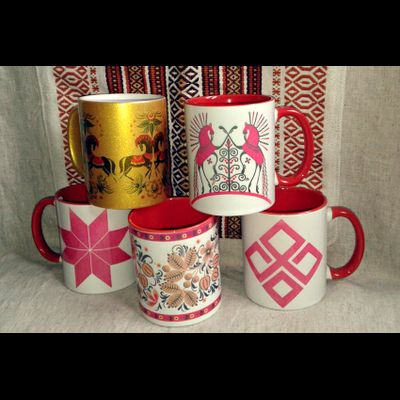 кружки со славянскими обережными символами