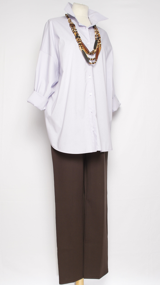 РУБАШКА "КЛАССИКА без Кармана" лаванда р.50,52,54,56,58,60