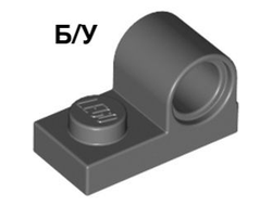 ! Б/У - Plate, Modified 1 x 2 with Pin Hole on Top, Dark Bluish Gray (11458 / 6019987) - Б/У