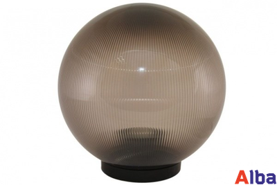 Шар 250мм Светильник садово-парковый дымчатый