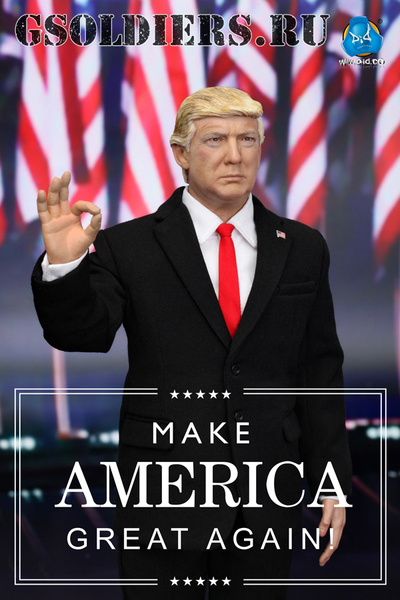Дональд Трамп  - Коллекционная фигурка 1/6 Donald Trump (AP002) - DID