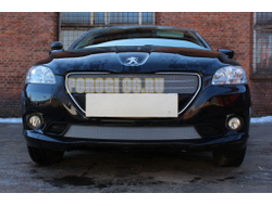 Защита радиатора Peugeot 301 2013- chrome низ
