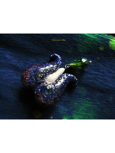 Цветок с Планеты Сокровищ. Брошь-цветок в авангардном стиле