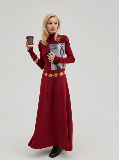 Платье вязаное