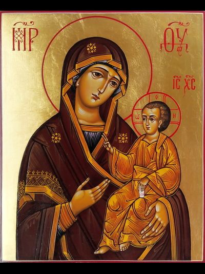 Иверская. Икона Богородицы. Рукописная икона.