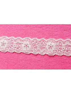 Кружевная тесьма стрейч, 30 мм, арт. H6613
