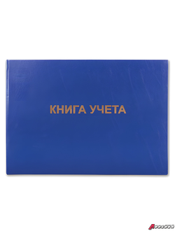 Книга учета 96 л., клетка, твердая, бумвинил, блок офсет, альбомный, А4 (210×295 мм), BRAUBERG. 130074