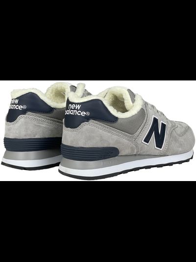 New Balance 574 Grey Blue с мехом