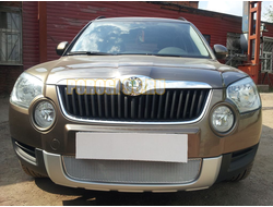Защита радиатора Skoda Yeti 2009-2013 chrome PREMIUM