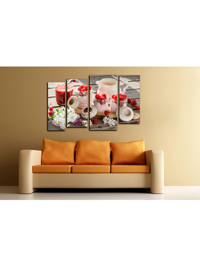 Модульная картина "Ягодные сливки"